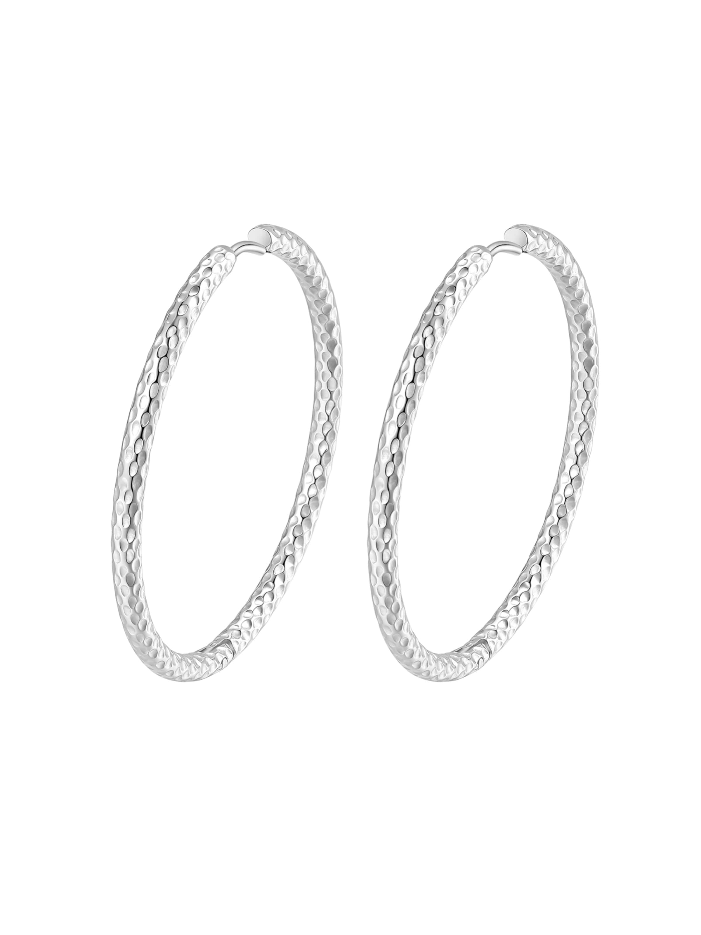Hey Happiness Ohrringe in Silber: Vorderseite