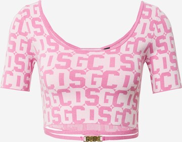 GCDS T-shirt i rosa: framsida