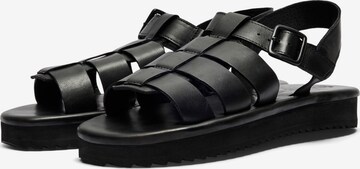 Sandales 'Bob' SELECTED HOMME en noir