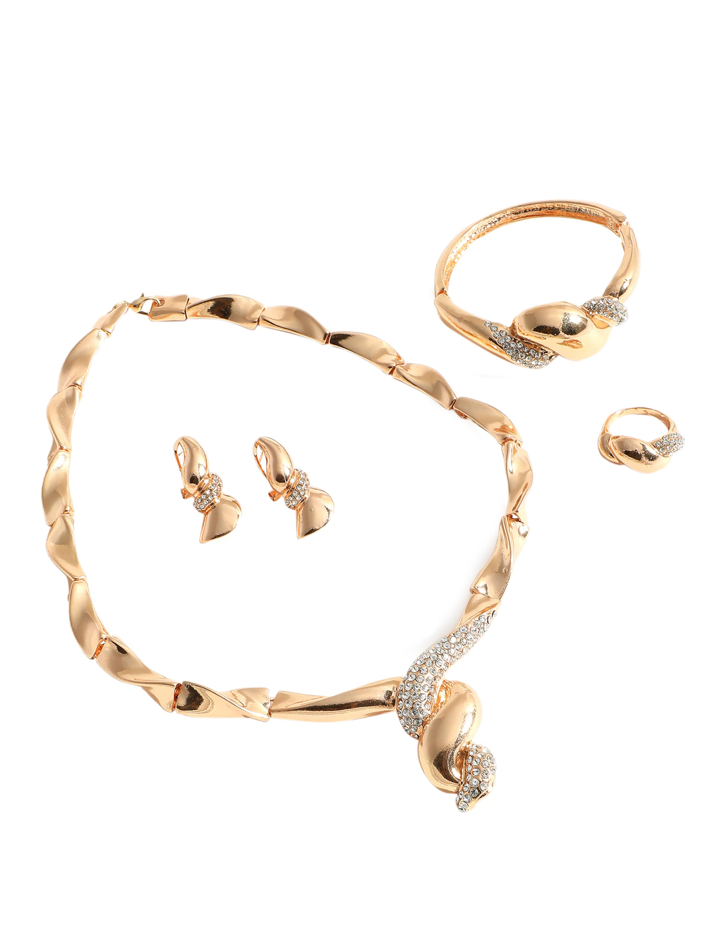 SOHI Ehtekomplekt 'Satyam', värv Kuld: eest vaates