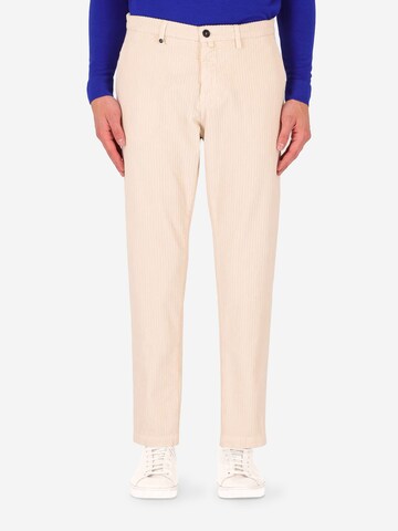 Distretto12 Slimfit Broek 'Rio T. Palil' in Beige: voorkant