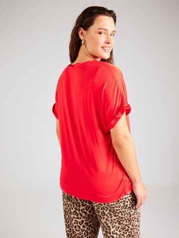 Camicia da donna 'CARBrynja' di ONLY Carmakoma in rosso