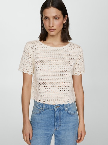 MANGO Sweater 'Pakito' in Beige: front