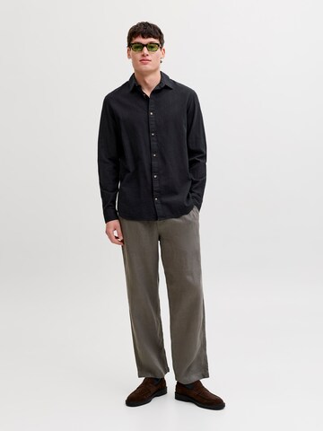 JACK & JONES Regular fit Button Up Shirt 'JJESummer' in Black