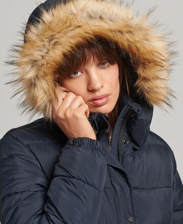 Superdry Wintermantel in Blauw