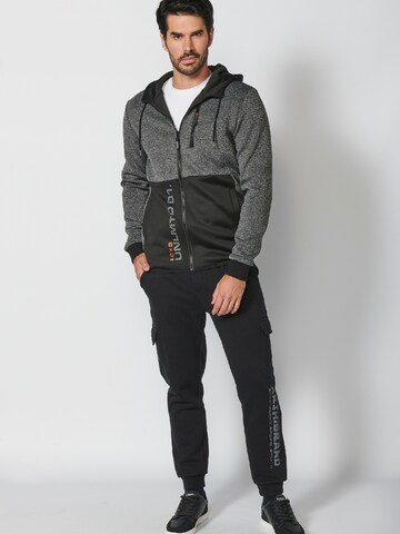 KOROSHI Sweatjacke in Grau