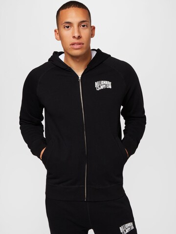 Billionaire Boys Club Zip-Up Hoodie in Black: front