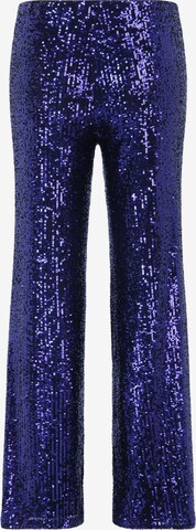 Vera Mont Regular Marlene-Hose mit Pailletten in Blau