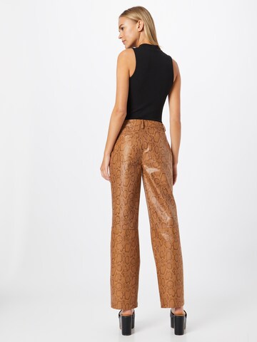 Regular Pantalon 'NAOMIRS' Résumé en marron