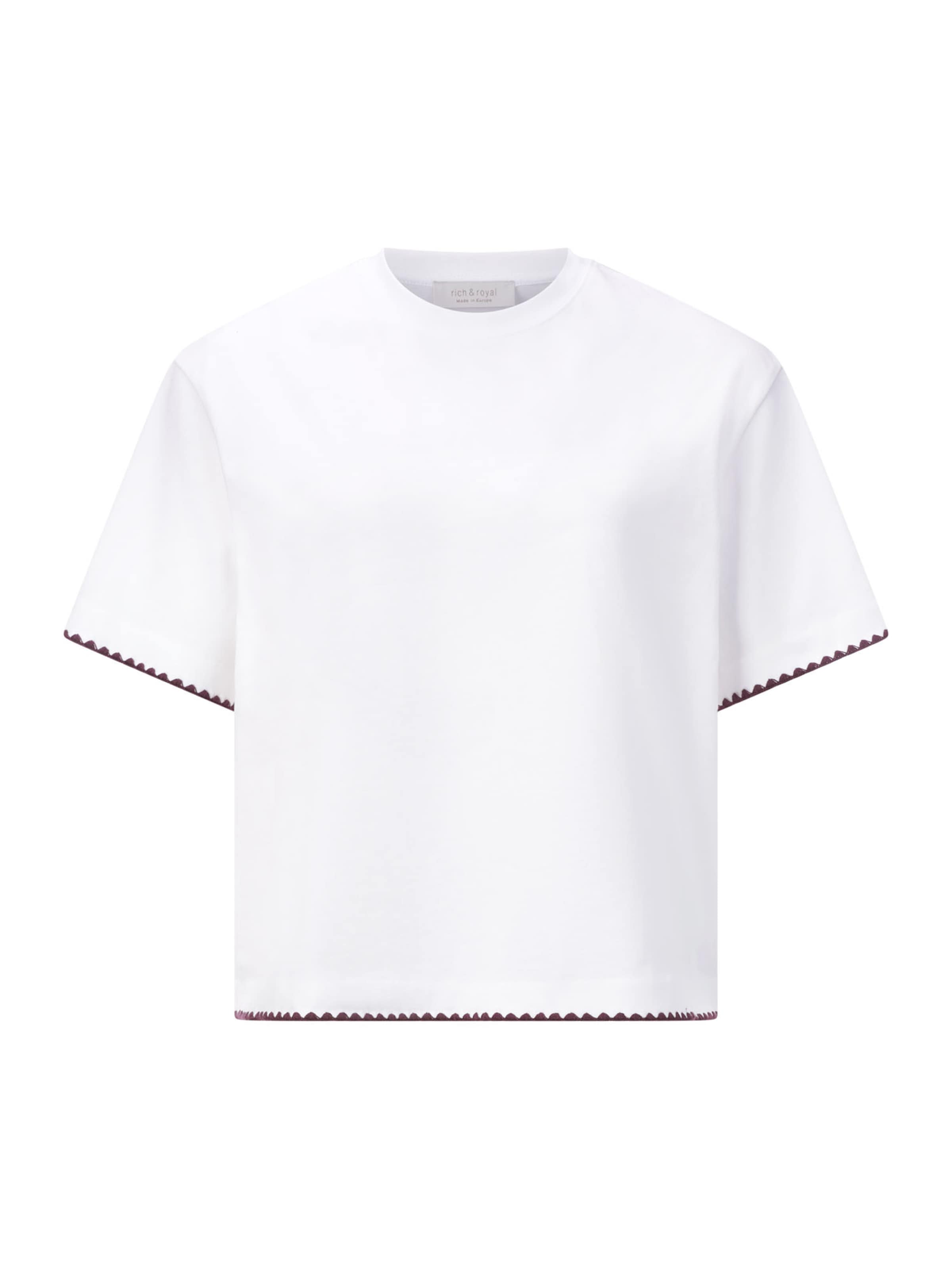 Maglietta di Rich & Royal in bianco: frontale