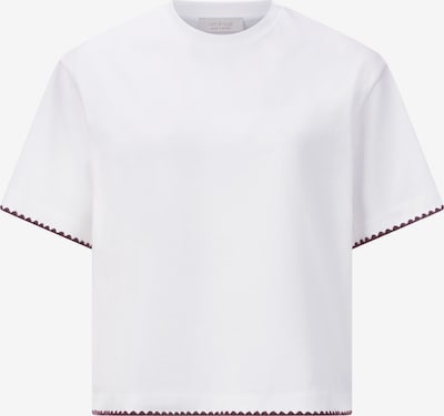 Marškinėliai iš Rich & Royal, spalva – burgundiško vyno spalva / balta, Prekių apžvalga