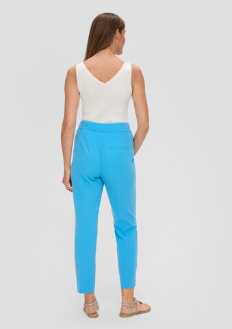 Effilé Pantalon à plis s.Oliver BLACK LABEL en bleu