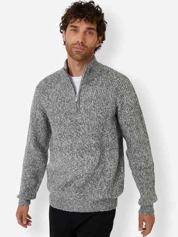 Threadbare Troyer 'Condor' in Grau: Vorderseite