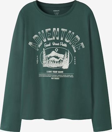 NAME IT Koszulka 'NKMVUX' w kolorze zielony: przód