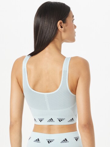 ADIDAS SPORTSWEAR Bustier Športni nederček 'Aero Light-Support' | modra barva