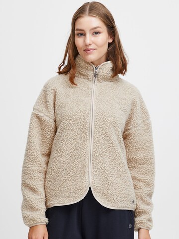Oxmo Fleece jacket 'Tonje' in Grey: front