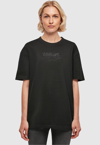 Thug Life T-Shirt 'Smoky' in Schwarz: Vorderseite
