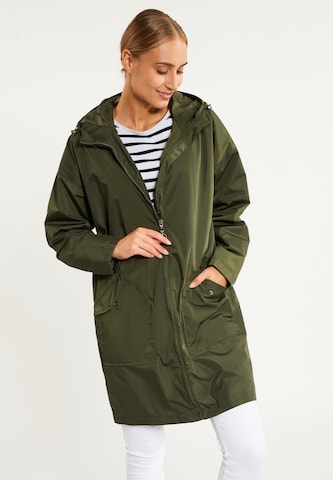 DreiMaster Maritim Raincoat in Green: front