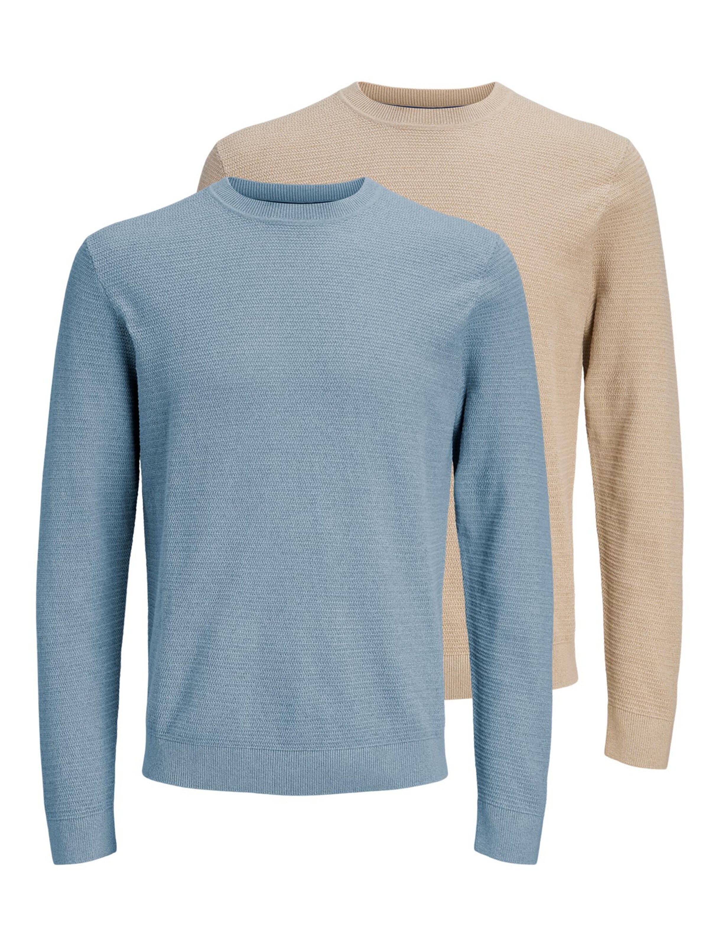 JACK & JONES Trui 'Bluriley' in Blauw: voorkant