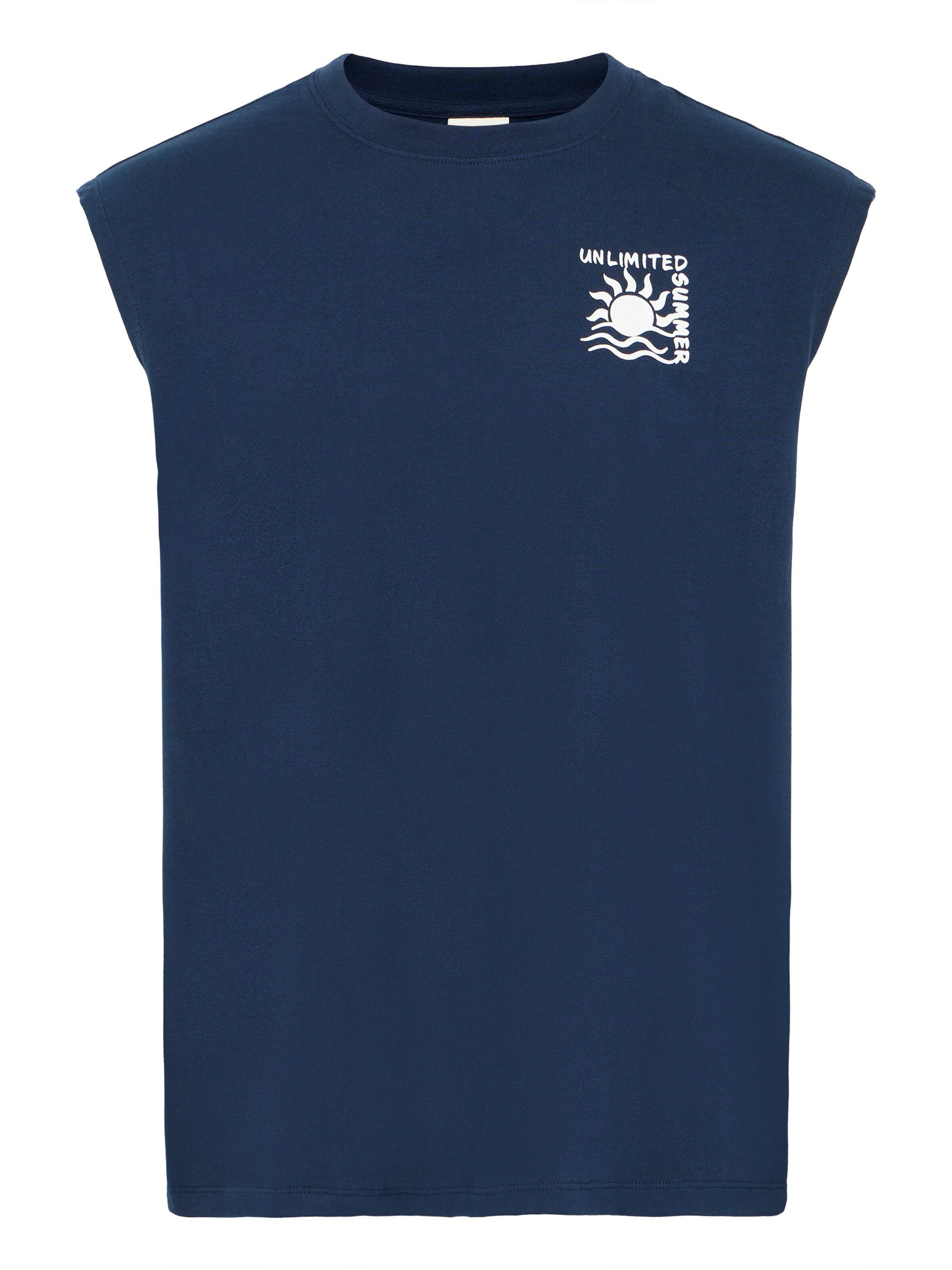 Maglietta ' SDOLAV ' di !Solid in blu: frontale