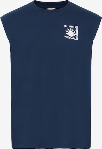 !Solid - Camiseta ' SDOLAV ' en azul: frente