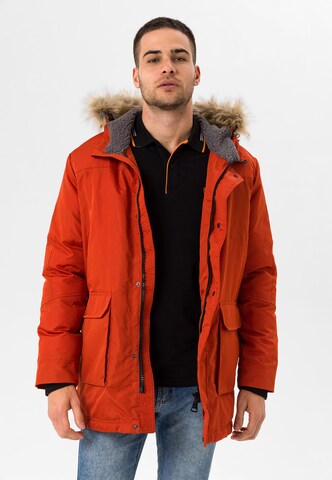 Jimmy Sanders Winter Jacket in Orange: front
