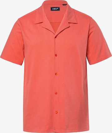 Men Plus Regular fit Overhemd in Oranje: voorkant