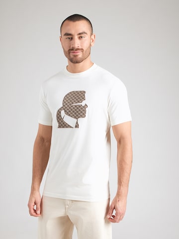 Karl Lagerfeld Koszulka w kolorze beżowy: przód