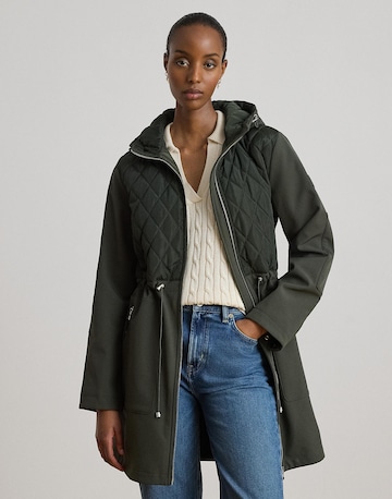 Lauren Ralph Lauren Petite - Parca de entretiempo en verde: frente