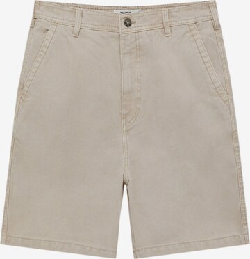 Pull&Bear Loosefit Shorts in Beige: predná strana