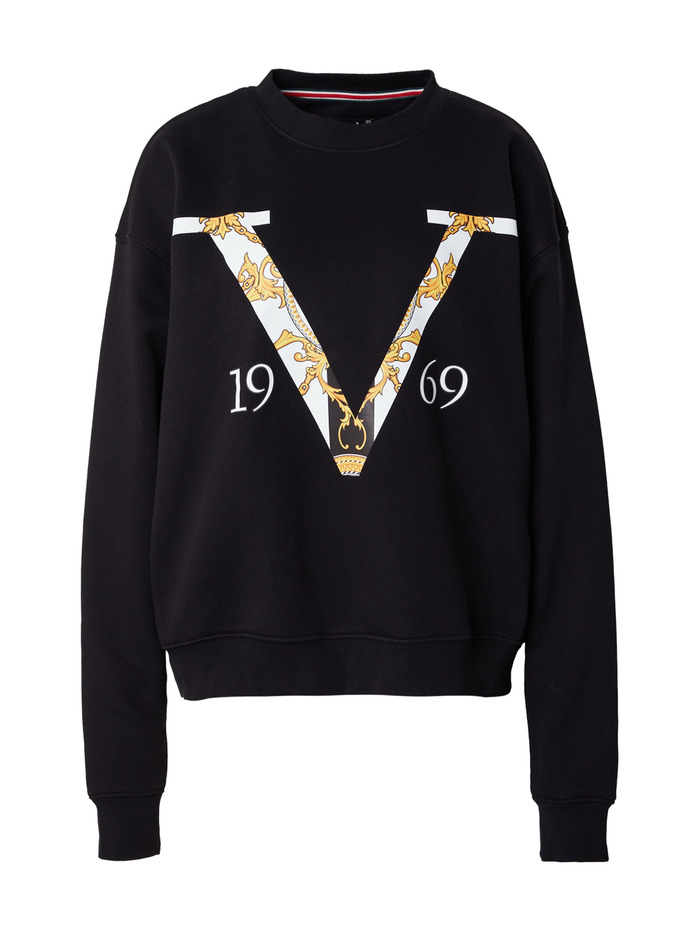 19V69 ITALIA - Sudadera 'Sinja' en negro: frente