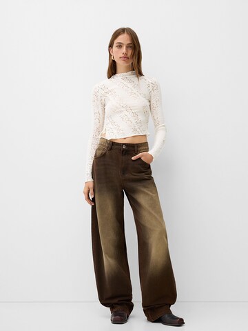 Bershka Blus i beige