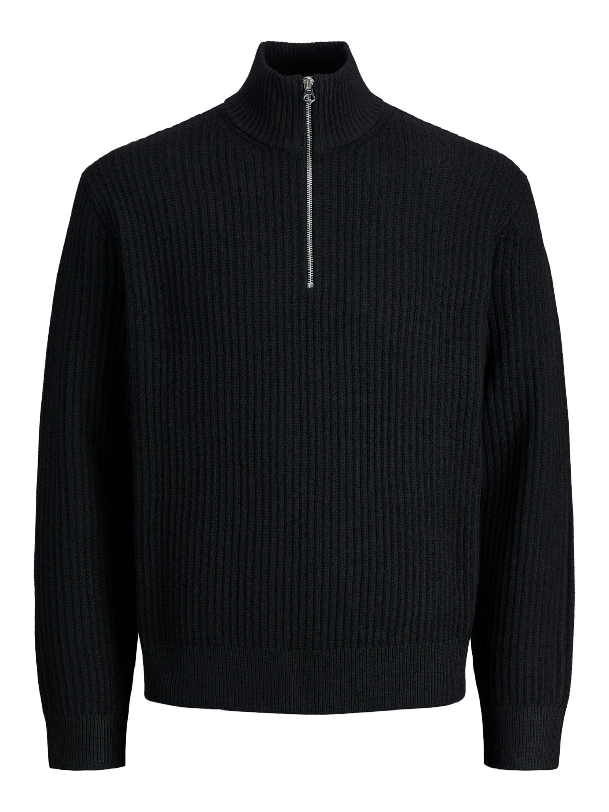 JACK & JONES Sweter '12283177' w kolorze czarny: przód