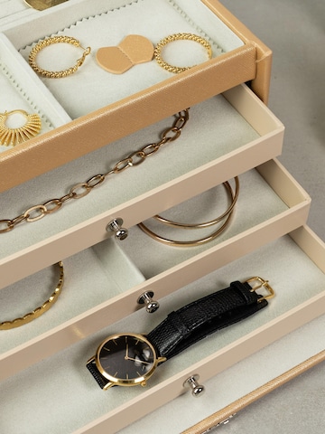 Friedrich23 Sieraden-bewaring 'JOLIE Schmuckkästchen - Kreuznarben Optik' in Goud