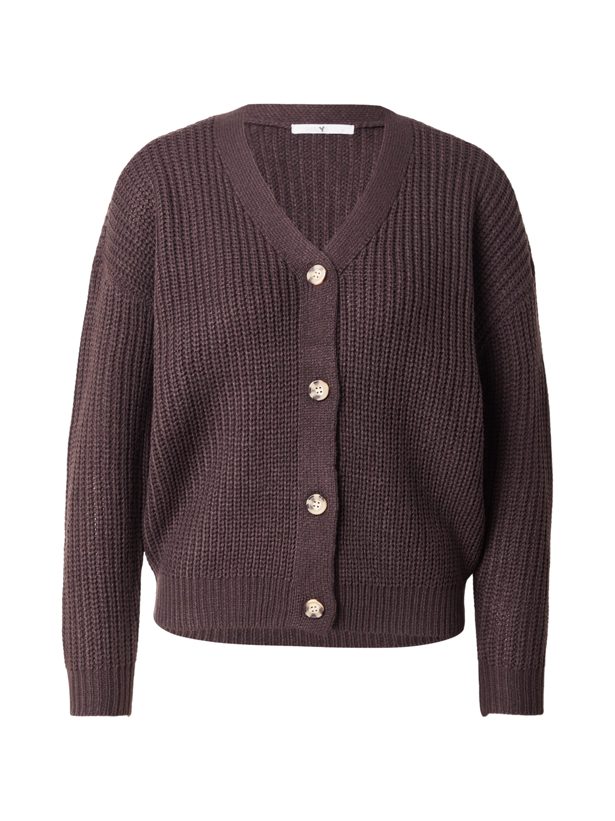 Hailys Knit Cardigan 'Pi44pa' in Brown: front