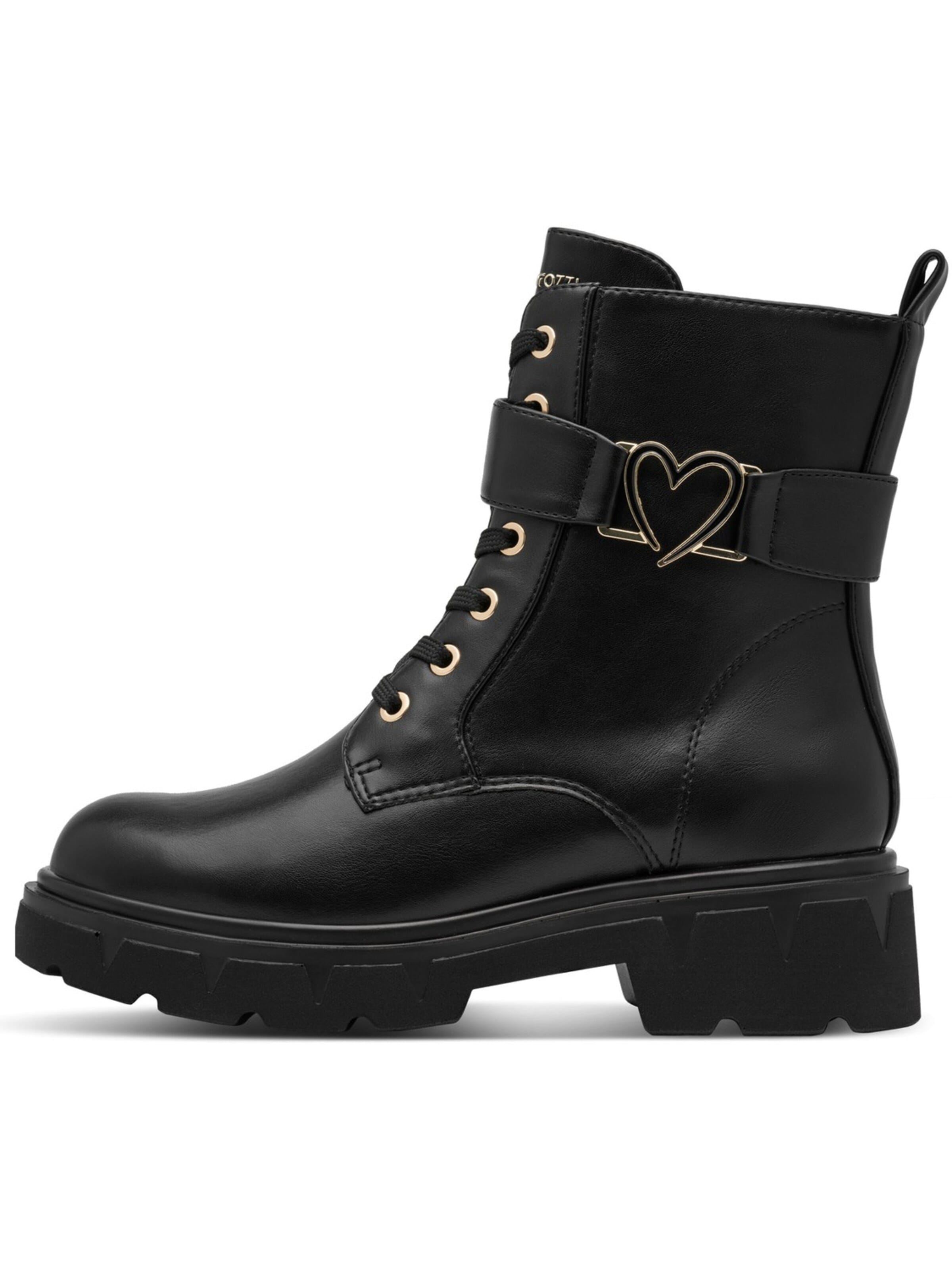 MARCO TOZZI Lace-Up Ankle Boots in Black
