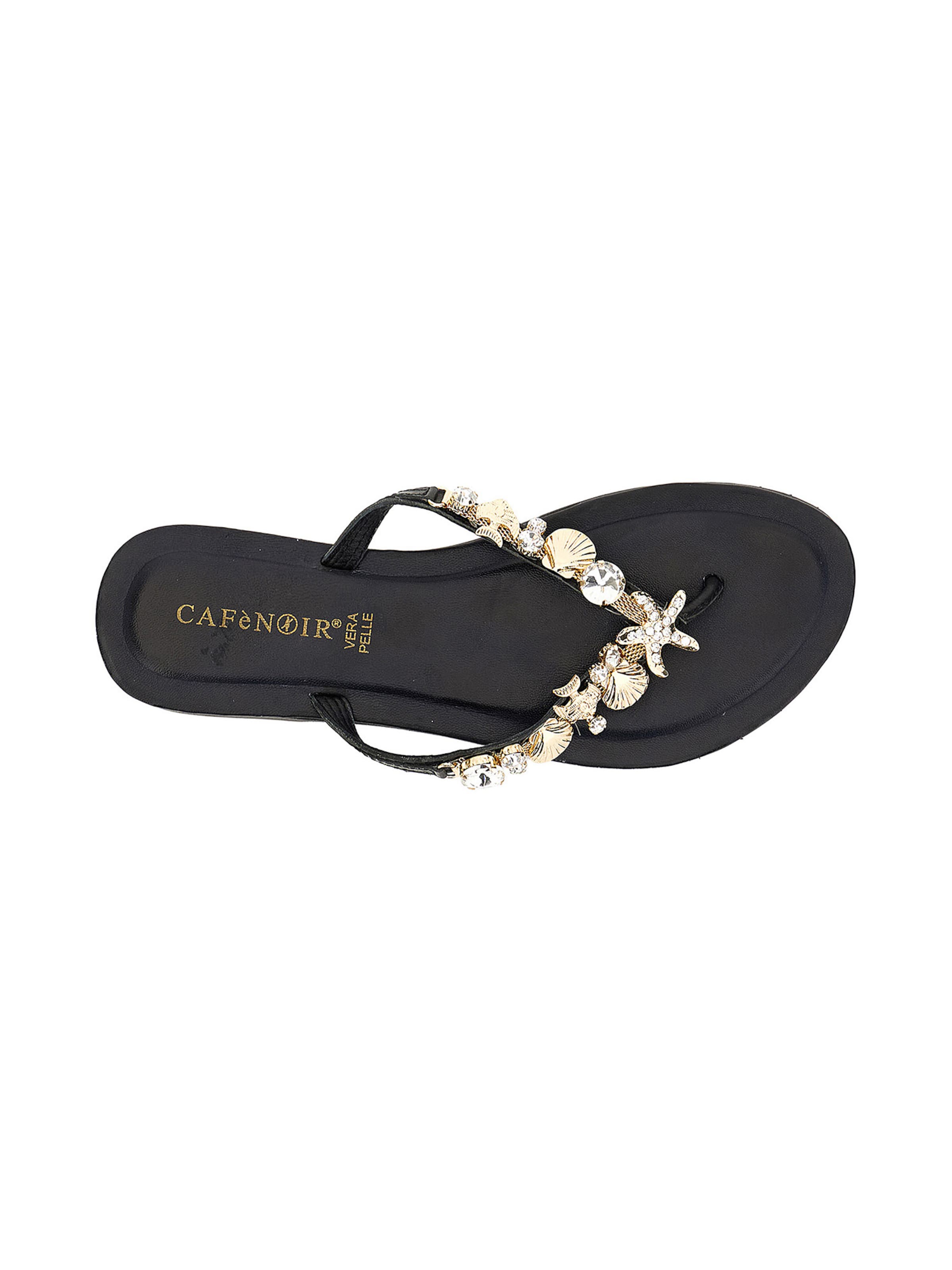 CAFè NOIR T-bar sandals in Black