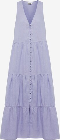 Robe Calli en violet : devant