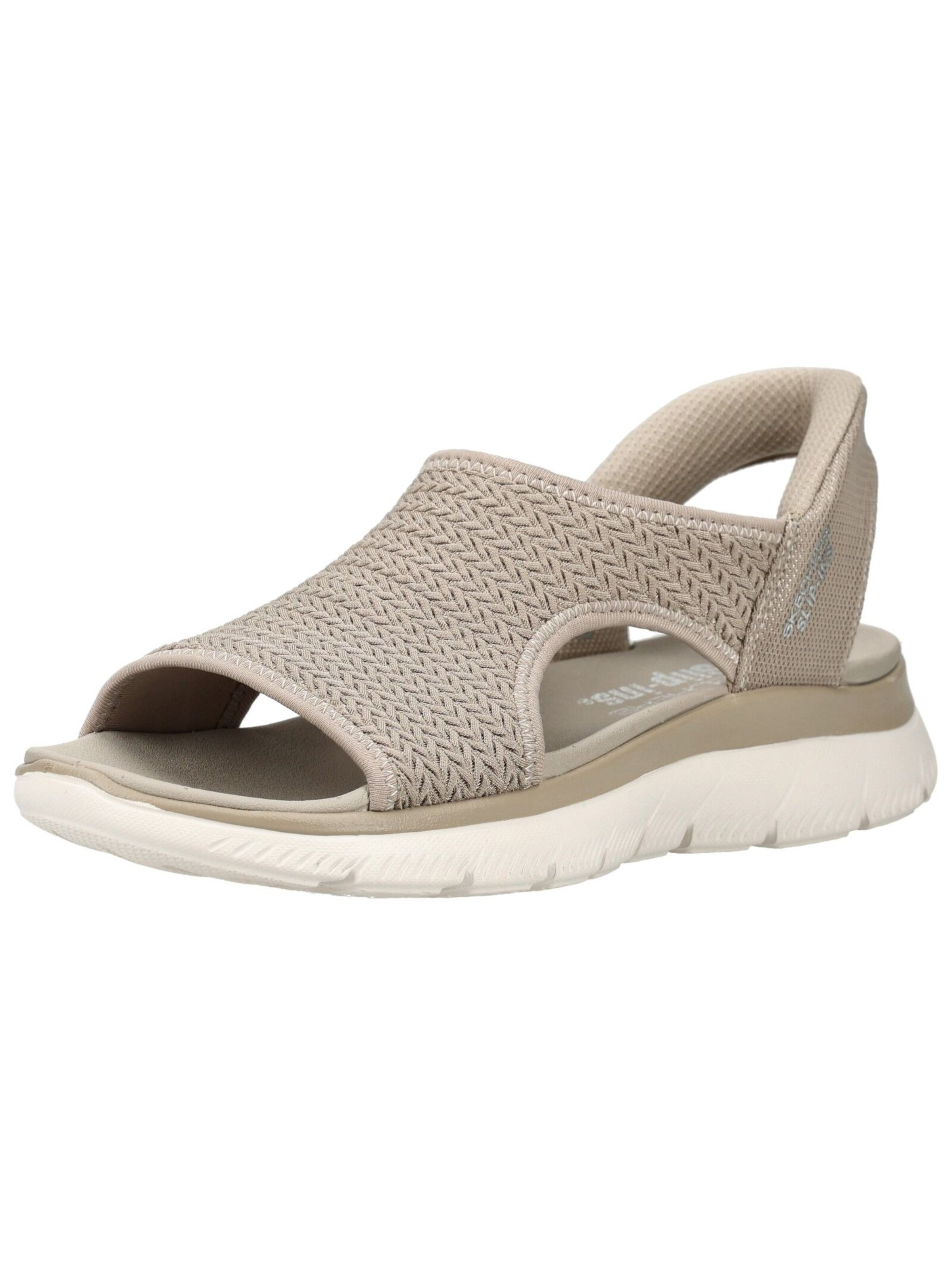 SKECHERS Sandalen met riem in Grijs: voorkant