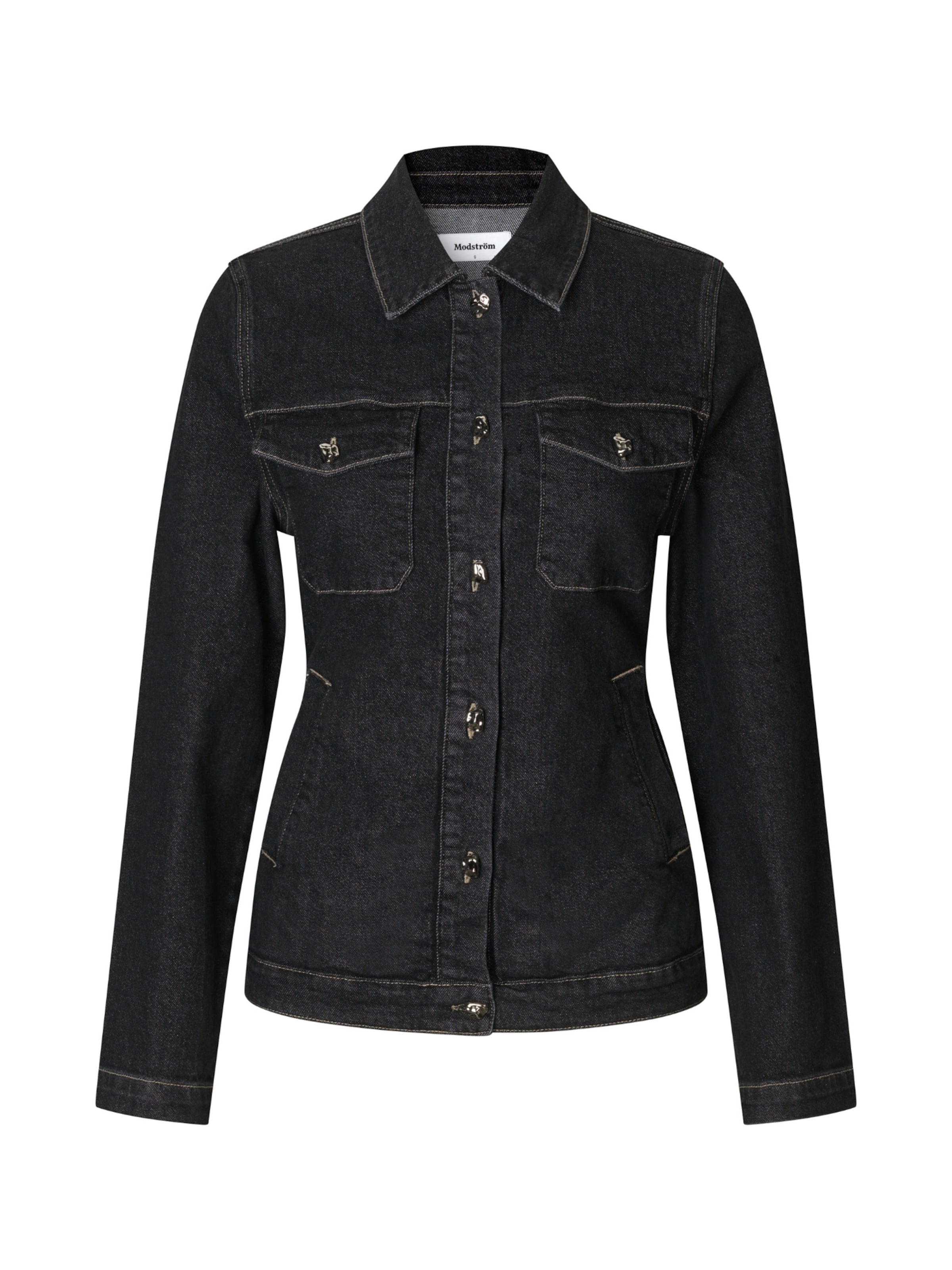 modström Jacke 'Sandermd' in Schwarz: Vorderseite