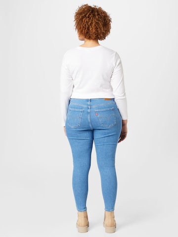 Levi's® Plus Skinny Jeans '720 PL Hirise Super Skny' in Blauw