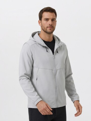 YOUTHUP Winterjacke 'ABNEHMBAR'‌‌‌‌‌‌ in Grau: Vorderseite