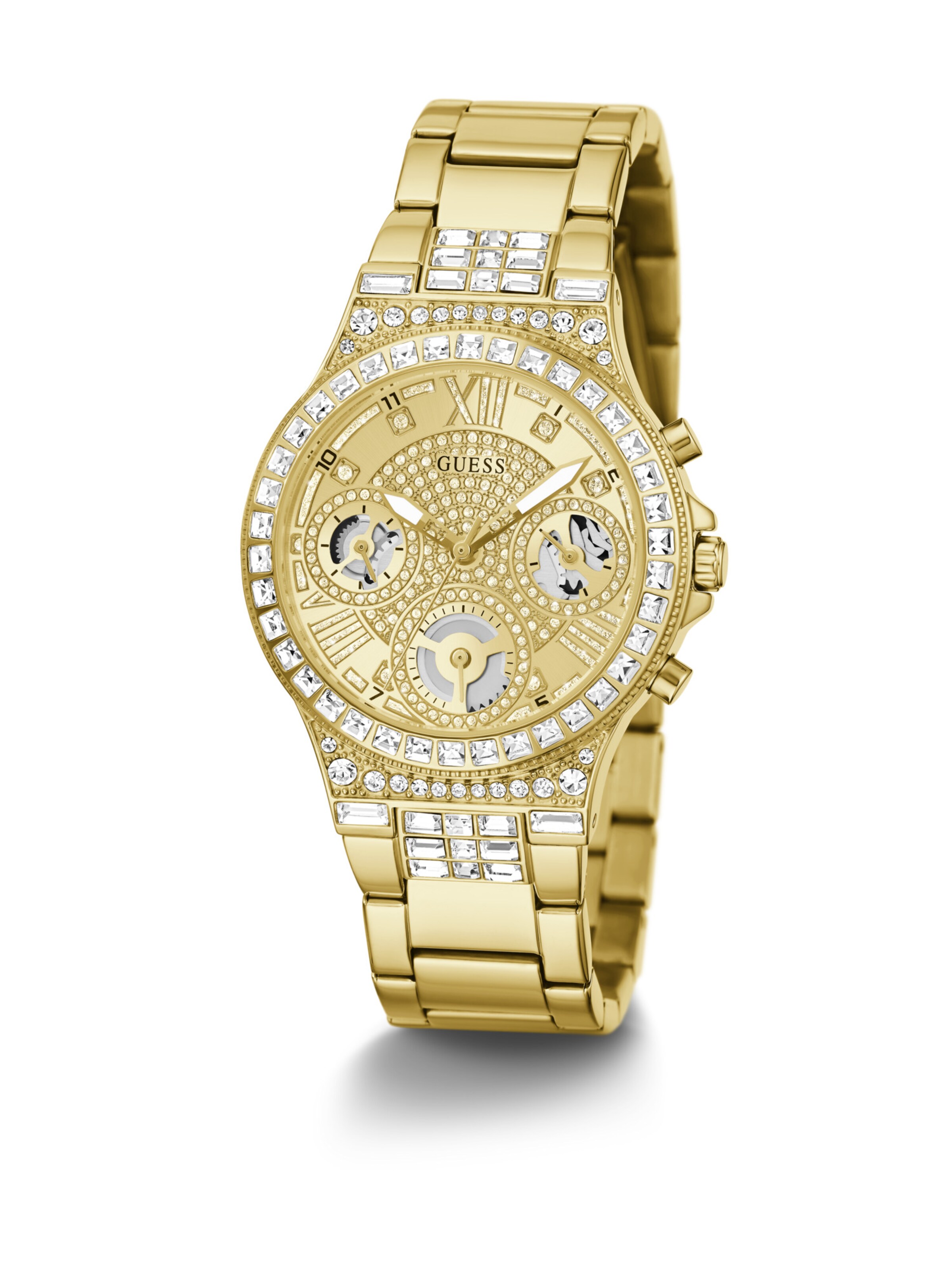GUESS Analog Watch 'Moonlight' in Gold: front