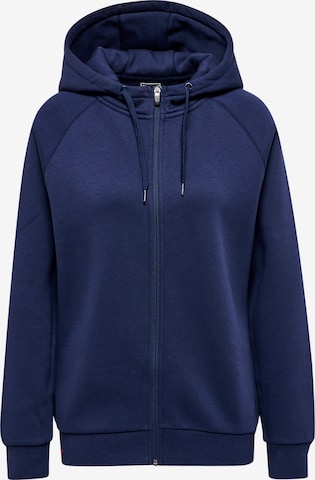 Hummel Zip-Up Hoodie in Blue: front