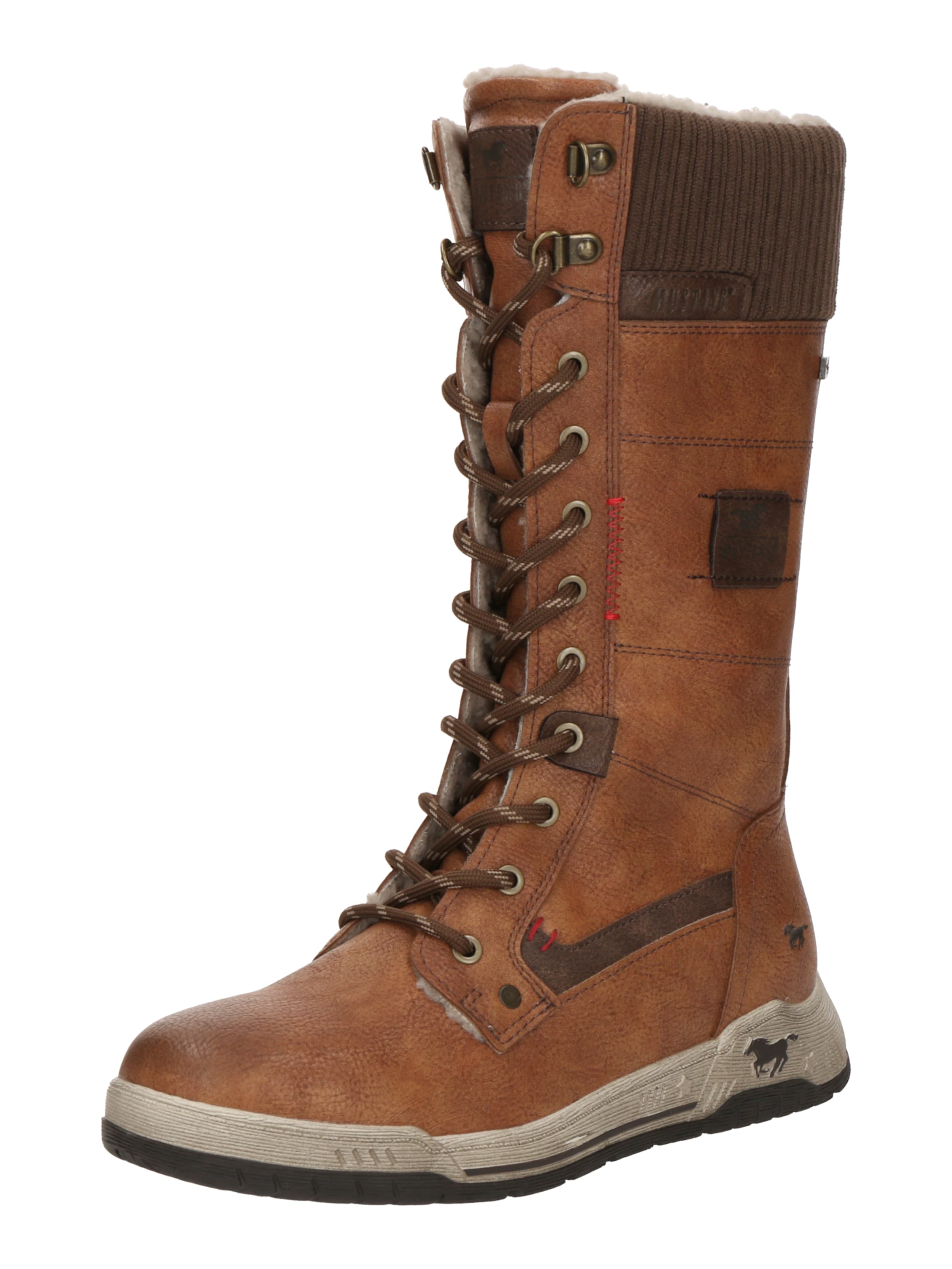 Stivale stringato di MUSTANG in marrone: frontale