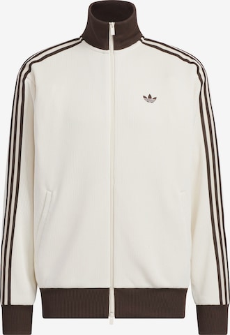 ADIDAS ORIGINALS Gebreid vest 'FB' in Wit: voorkant