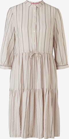 Robe-chemise QS en beige