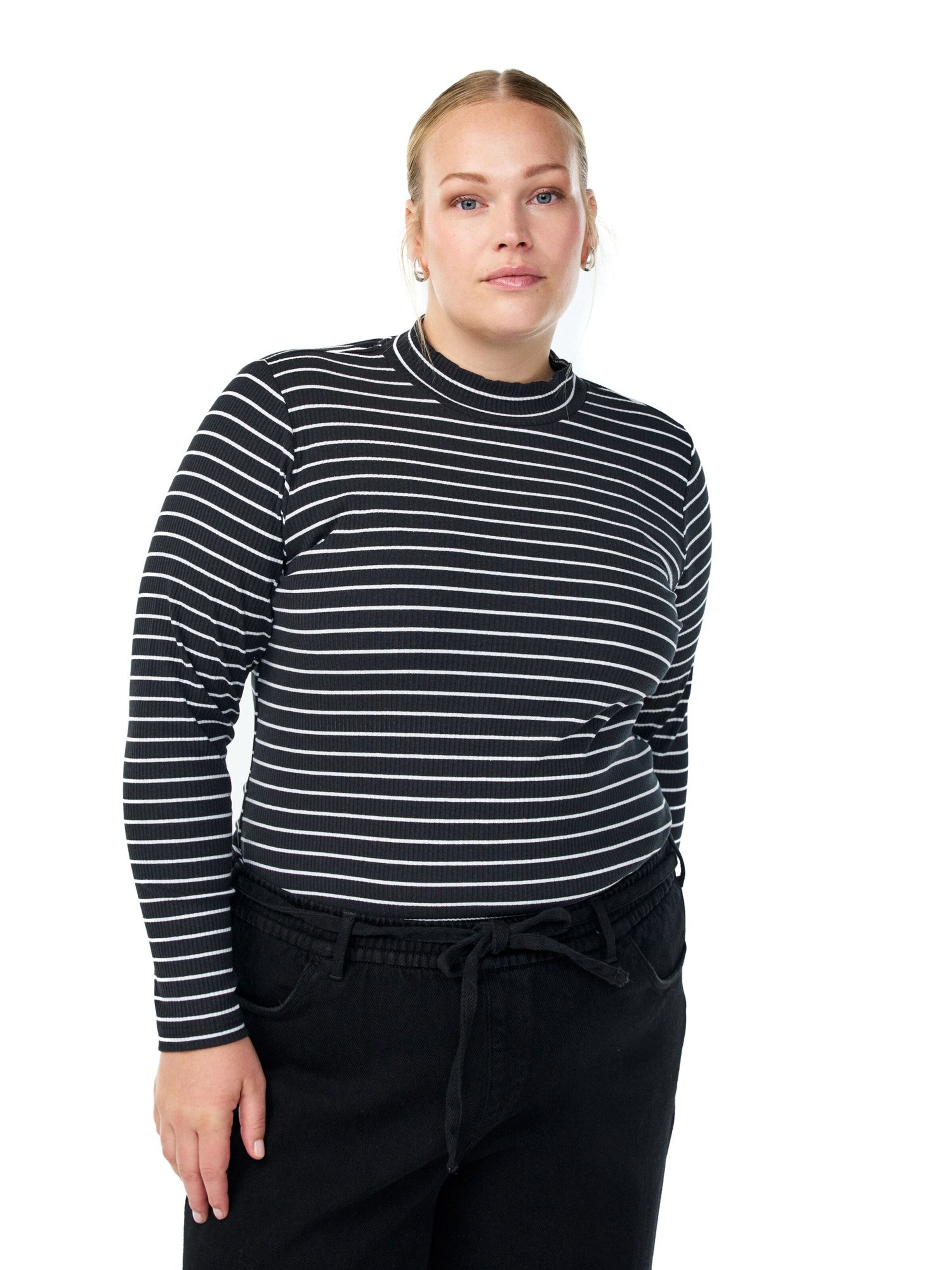 Zizzi Póló 'MSIBINE' - fekete: elől