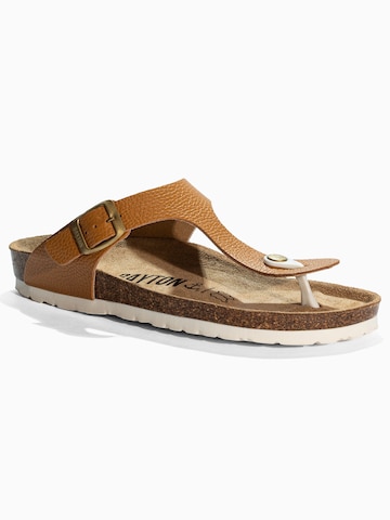 Bayton T-bar sandals 'Mercure' in Brown