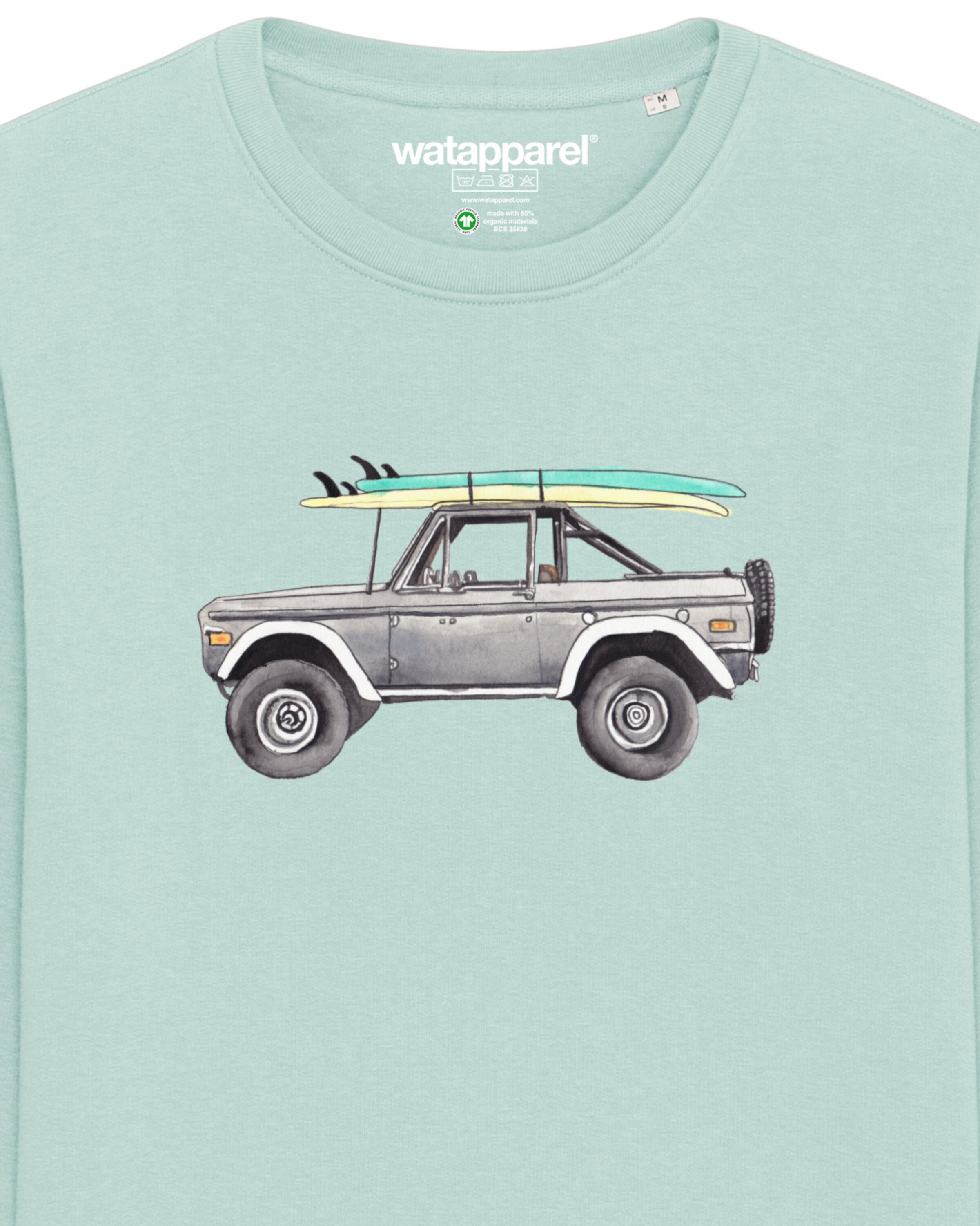 Felpa ' Surf Pickup ' di Watapparel in blu